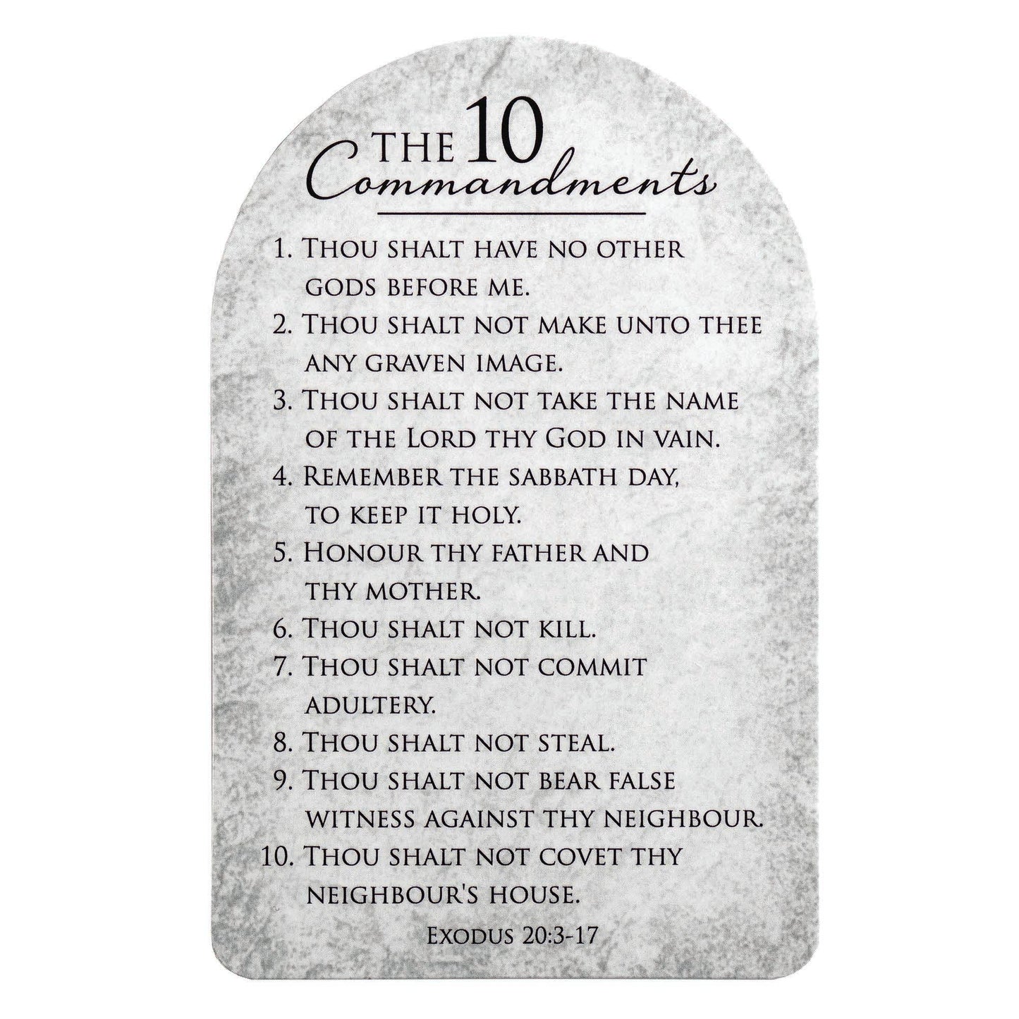 BKM Pocket 10 Commandments Paper 2.5x4