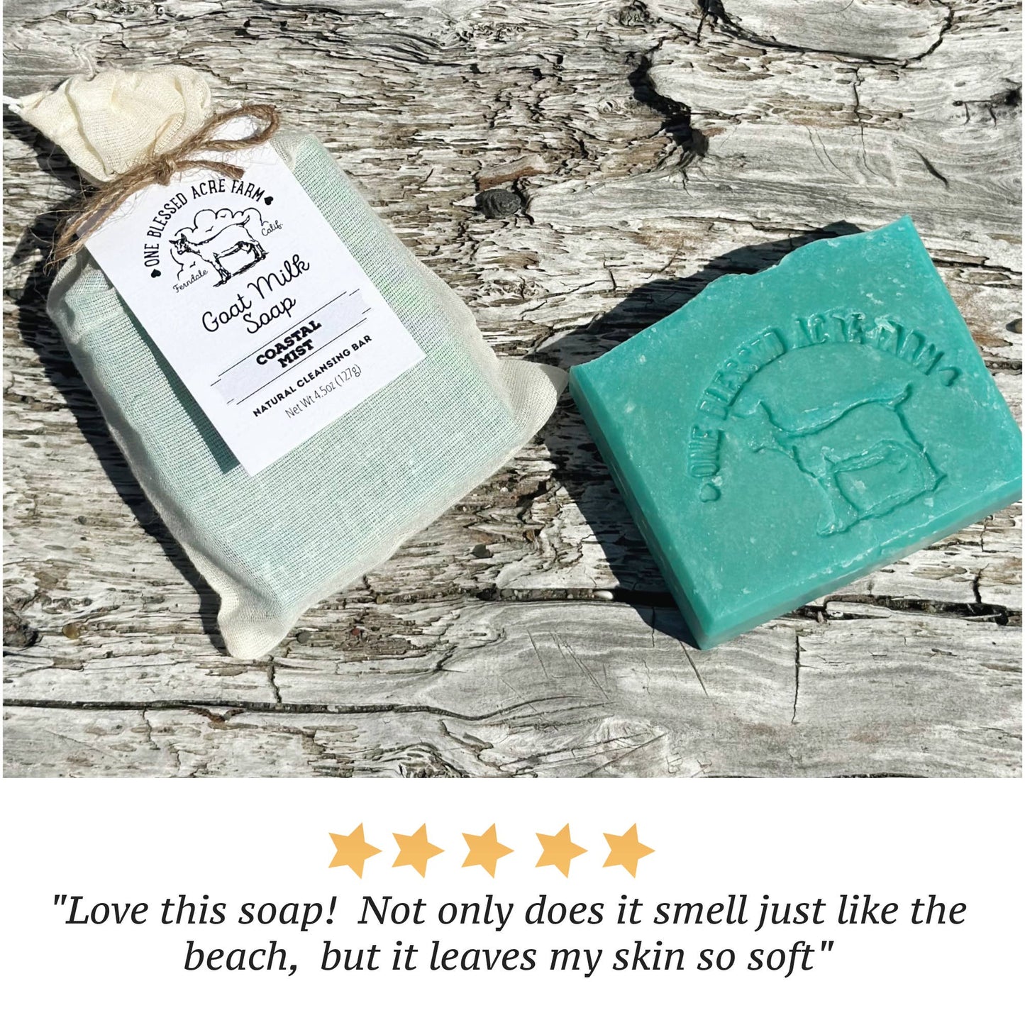 Coastal Mist Goat Milk Bar Soap