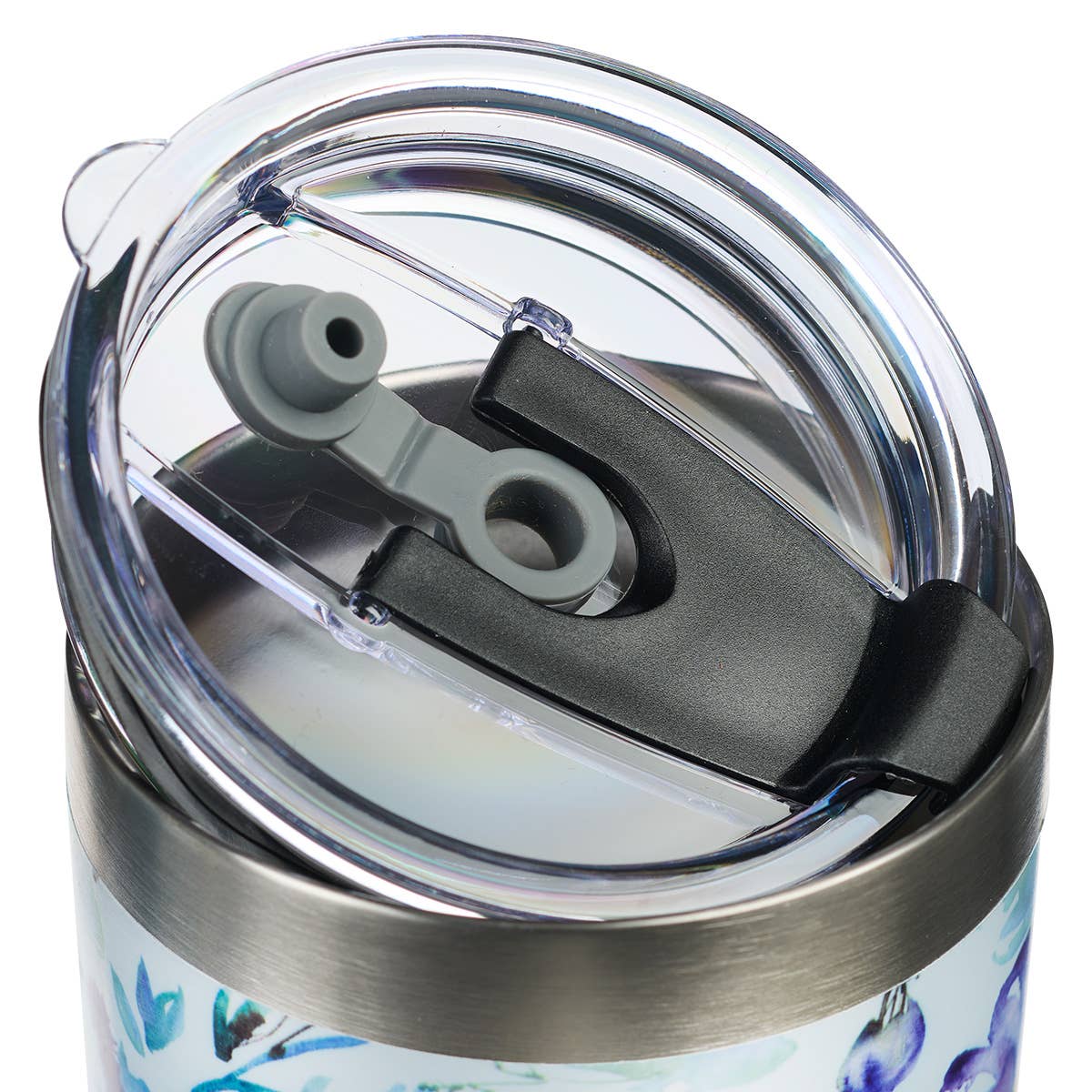 Mug SS Travel Blue Floral It is Well with My Soul