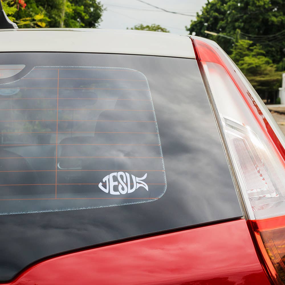 Auto Vinyl Decal - Jesus Fish 6 X 6