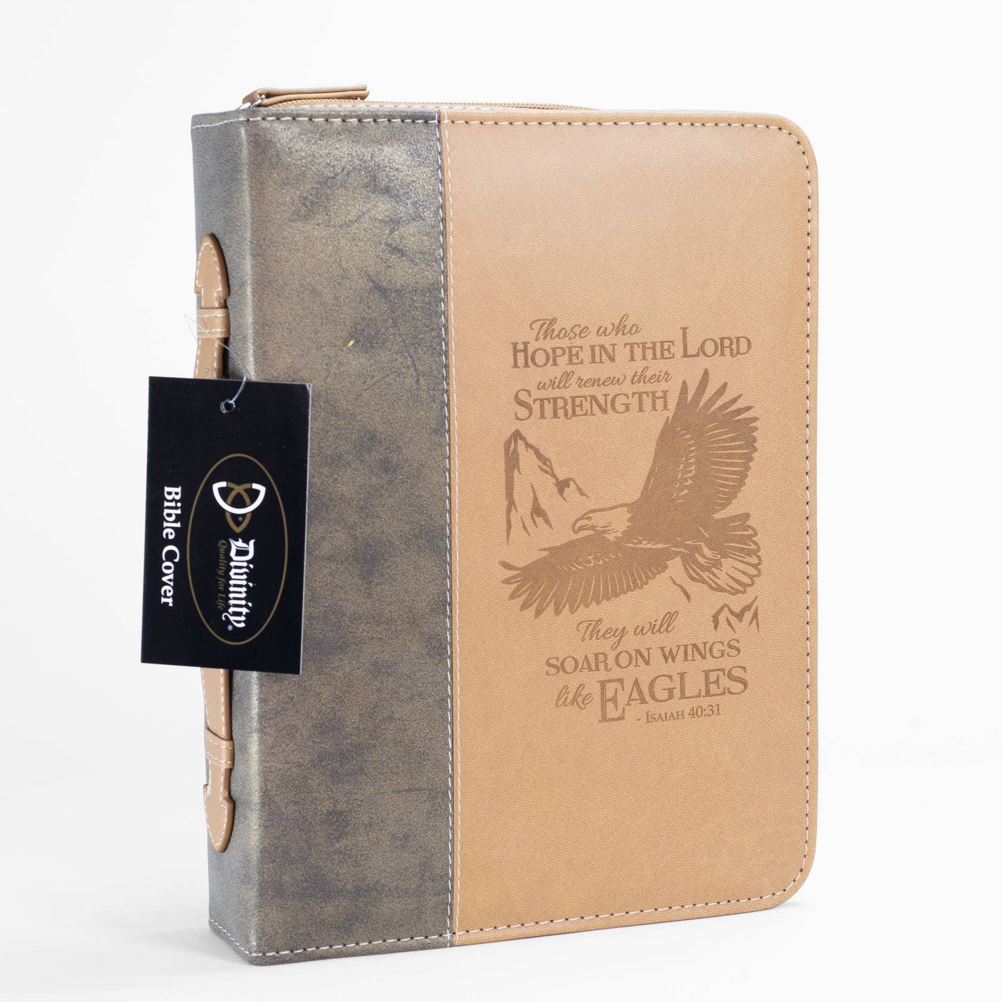 Divine Details: Bible Cover Brown Wings Of Eagles
