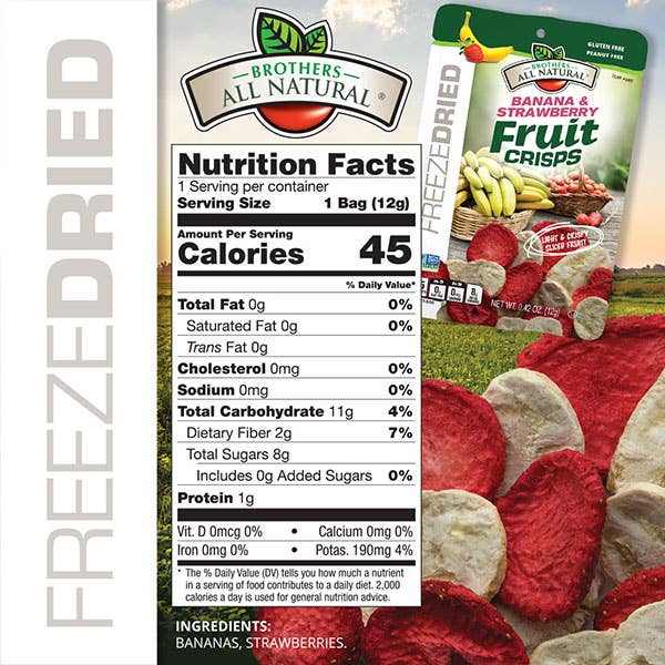 Freeze-Dried Variety Fruit Crisps 6-Pack (½ cup bags)