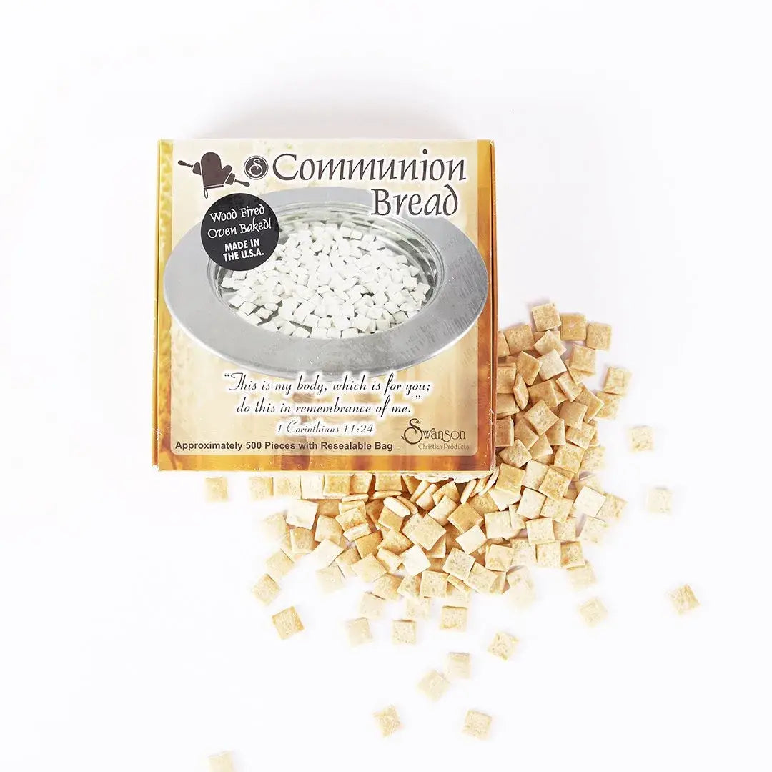 Communion Bread Squared - with Resealable Bag - Approx. 500