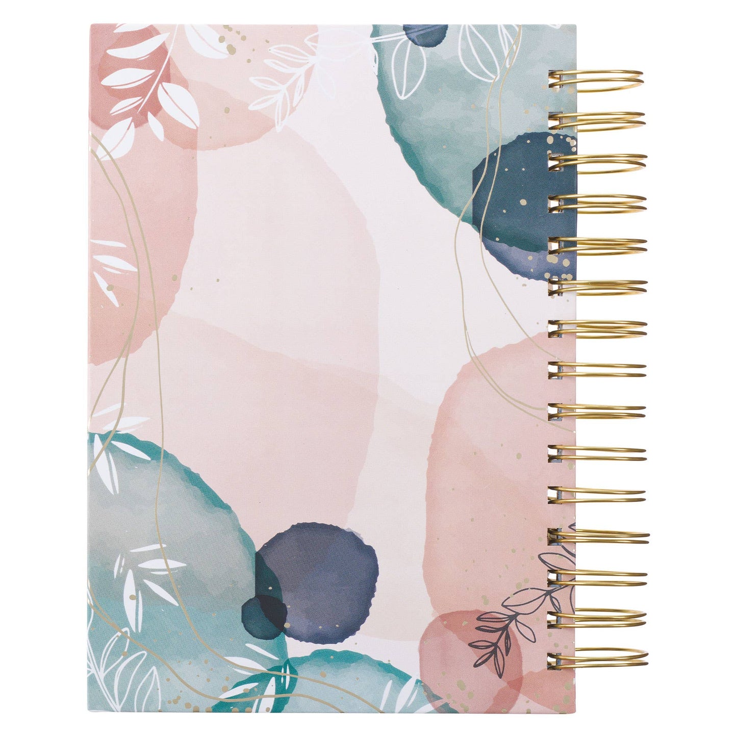 Journal Wirebound White Abstract/Leaves Plans Jer. 29:11