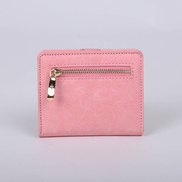 Wallet PU Leather Women's Choose Joy Pink