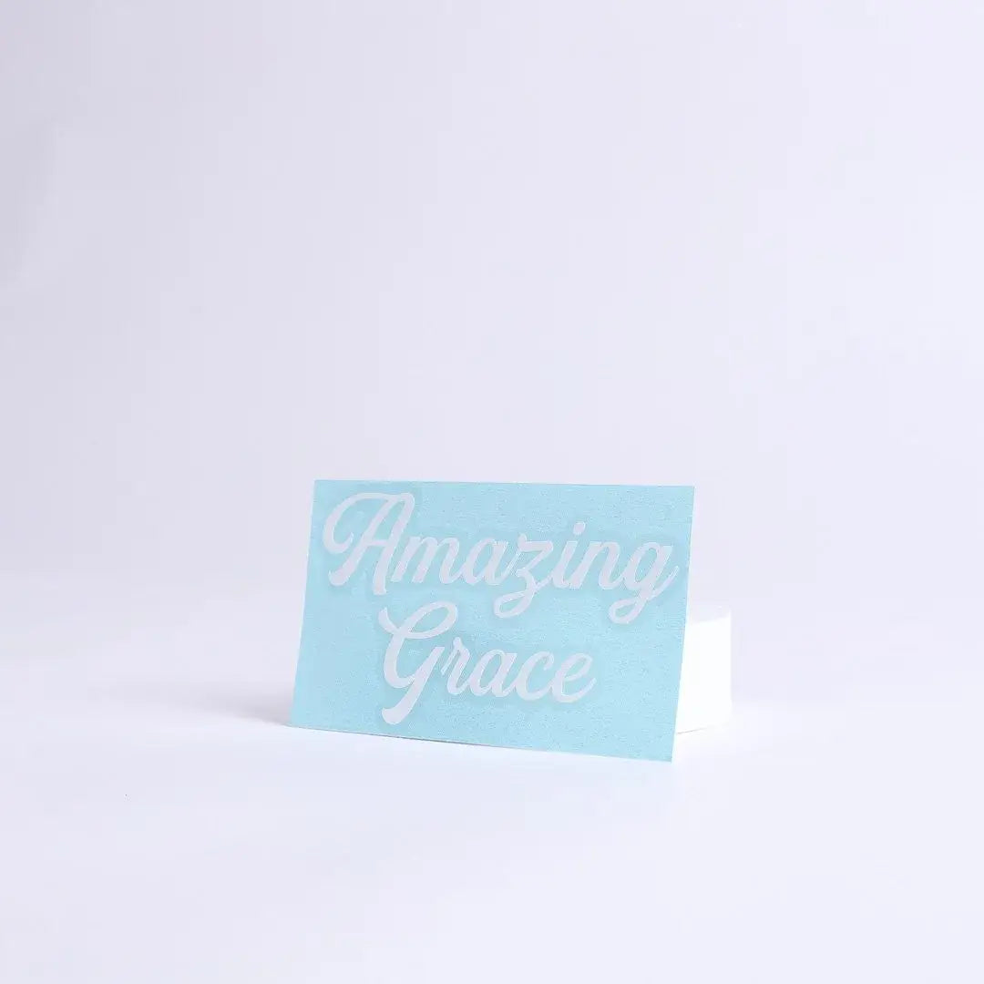 Auto Vinyl Decal - Amazing Grace