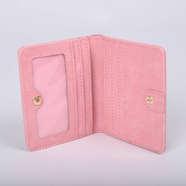 Wallet PU Leather Women's Choose Joy Pink
