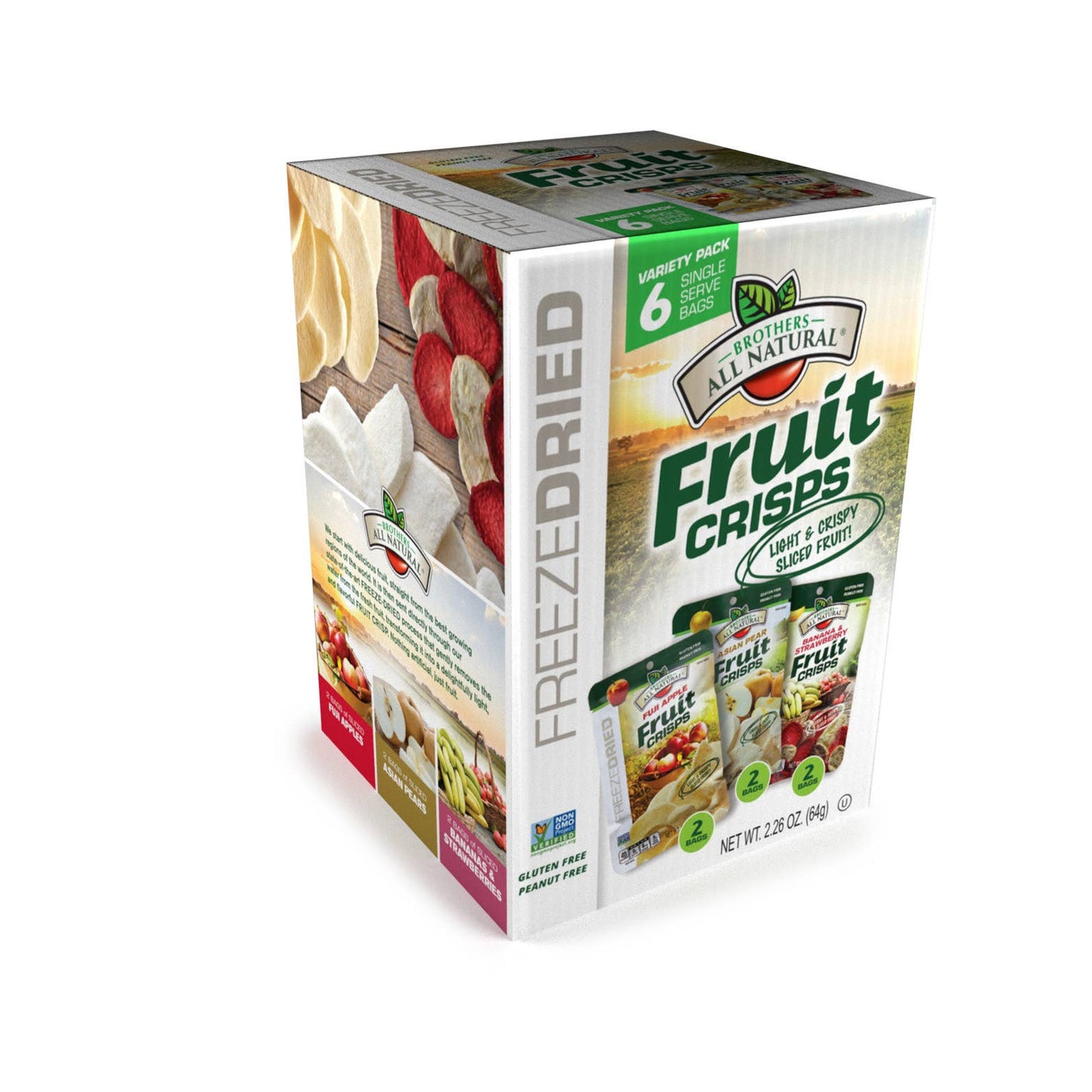 Freeze-Dried Variety Fruit Crisps 6-Pack (½ cup bags)