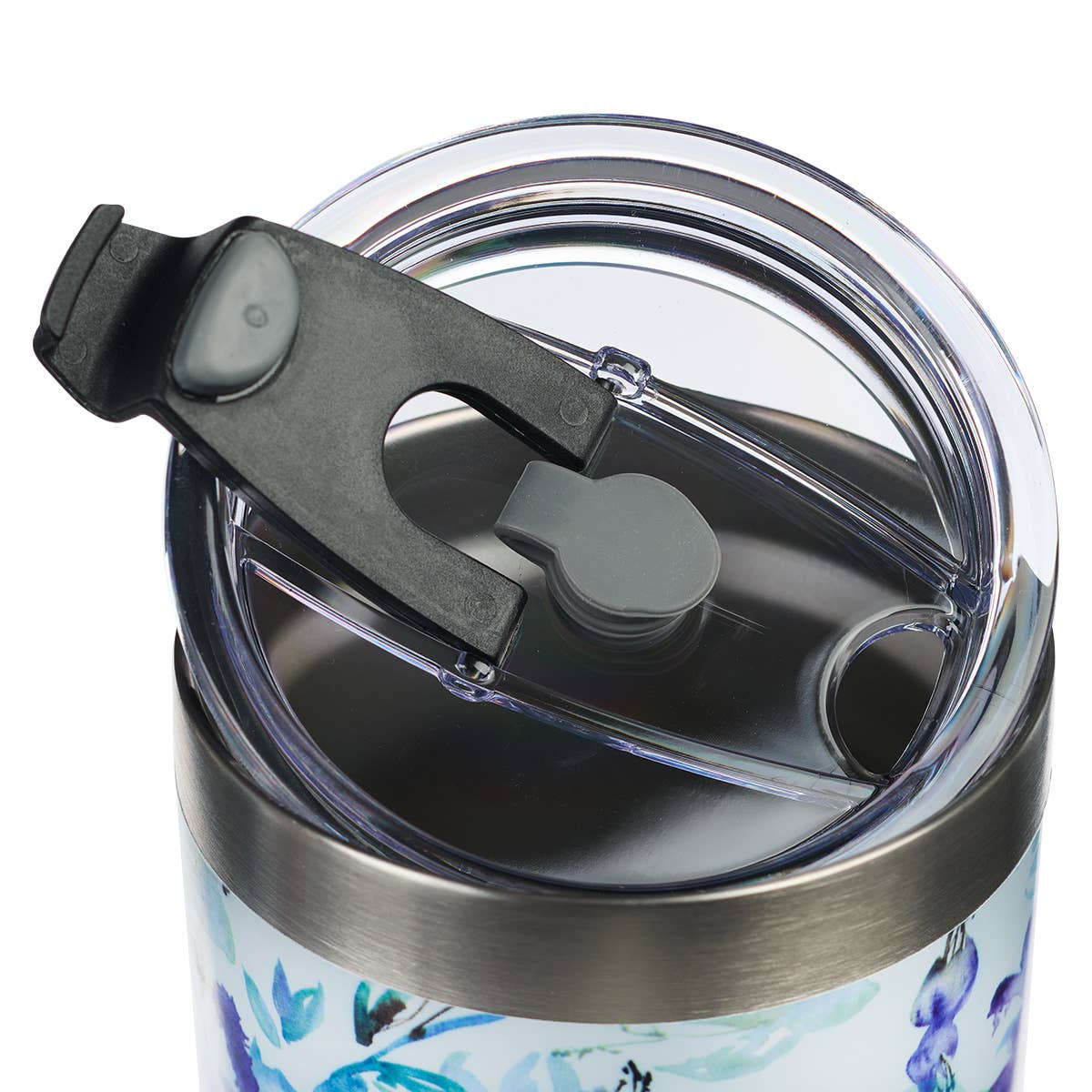 Mug SS Travel Blue Floral It is Well with My Soul