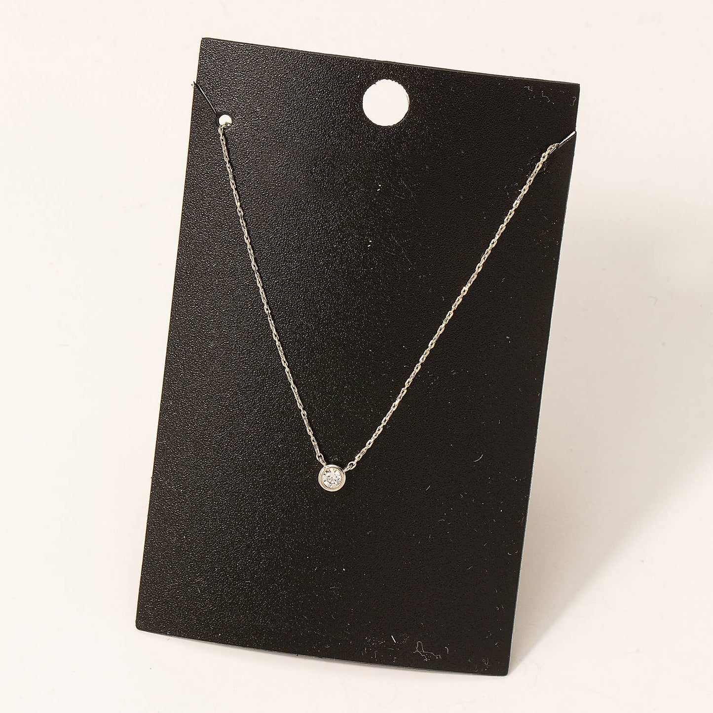 Gold Dipped Dainty Chain Stud Charm Necklace