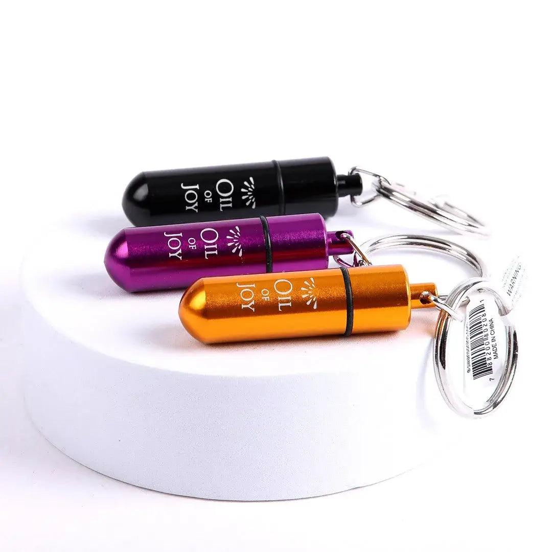 Key Ring Oil Of Joy Vial - 2 Inch Small -  Pack of 6
