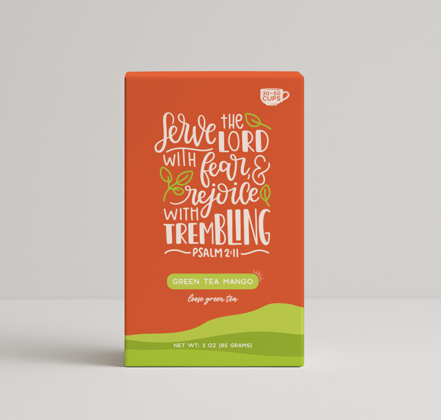 Bible Verse "Serve The Lord" Mango Green Tea - Tropical Tea