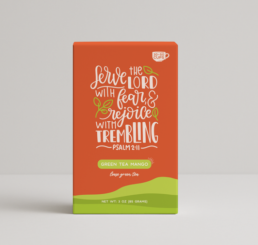 Bible Verse "Serve The Lord" Mango Green Tea - Tropical Tea