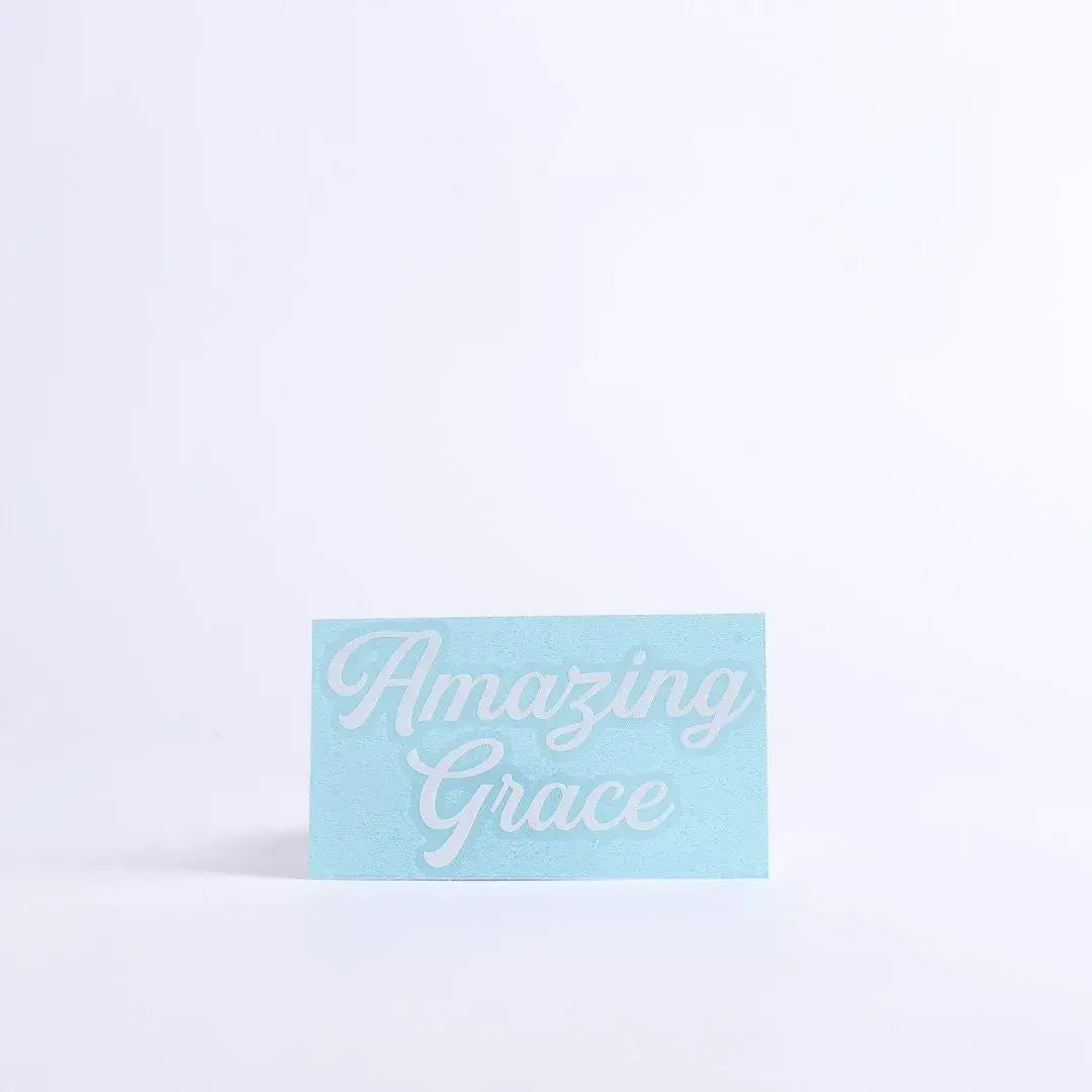 Auto Vinyl Decal - Amazing Grace