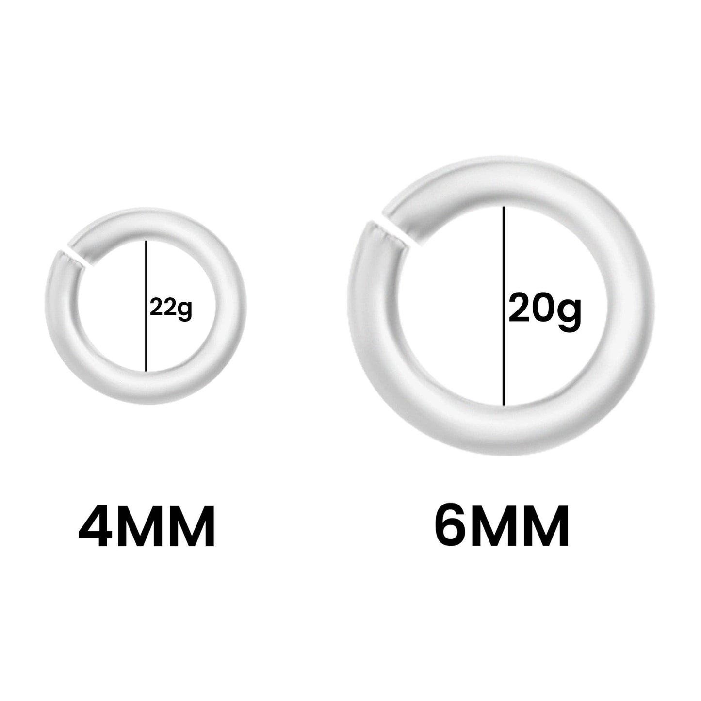 10 Pack Sterling Silver Open Jump Rings