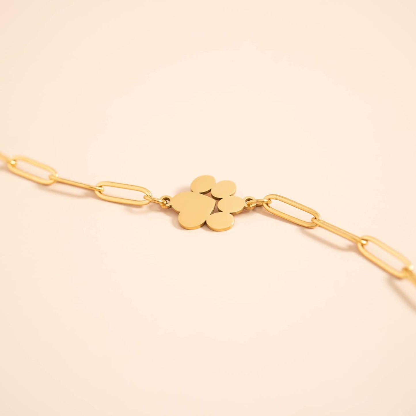 18K Gold PVD Stainless Steel Paperclip Chain By The Foot