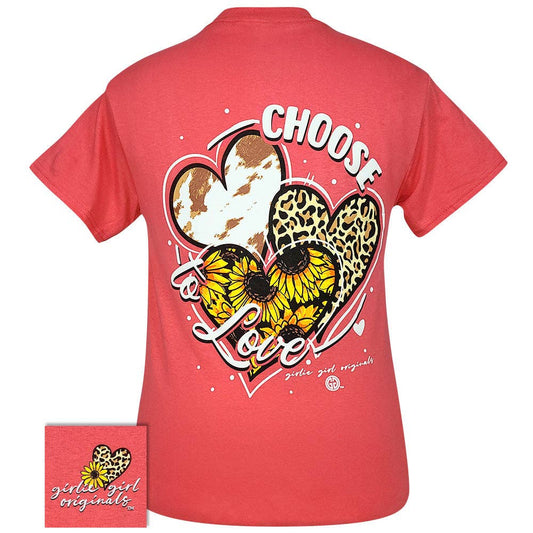 2508 Choose to Love 2 Inspirational Christian Short Sleeve Graphic Tees