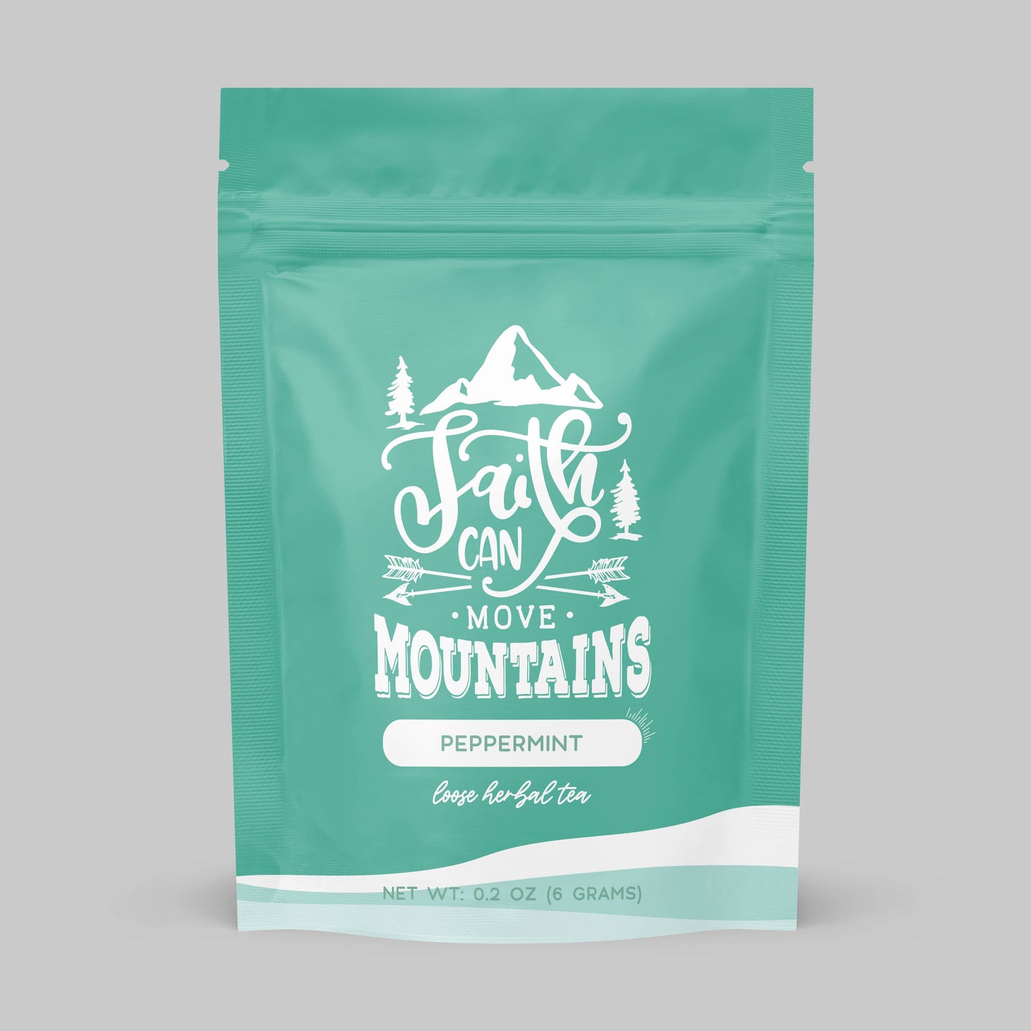 Bible Verse Peppermint Herbal Tea "Faith Can Move Mountains"