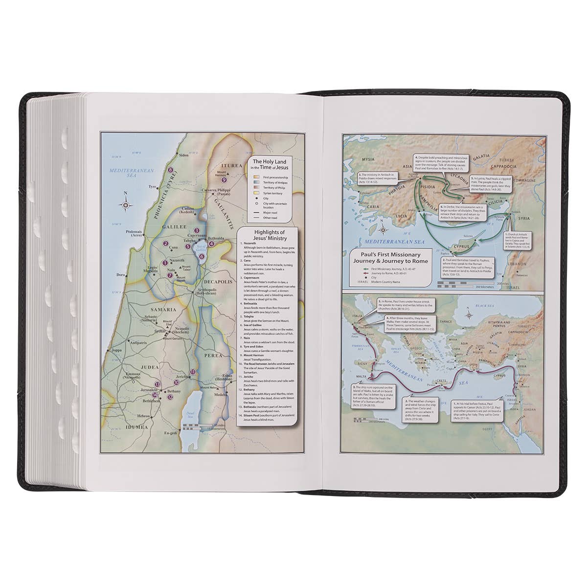 KJV Bible Giant Print Standard-size Faux Leather, Black/Gray